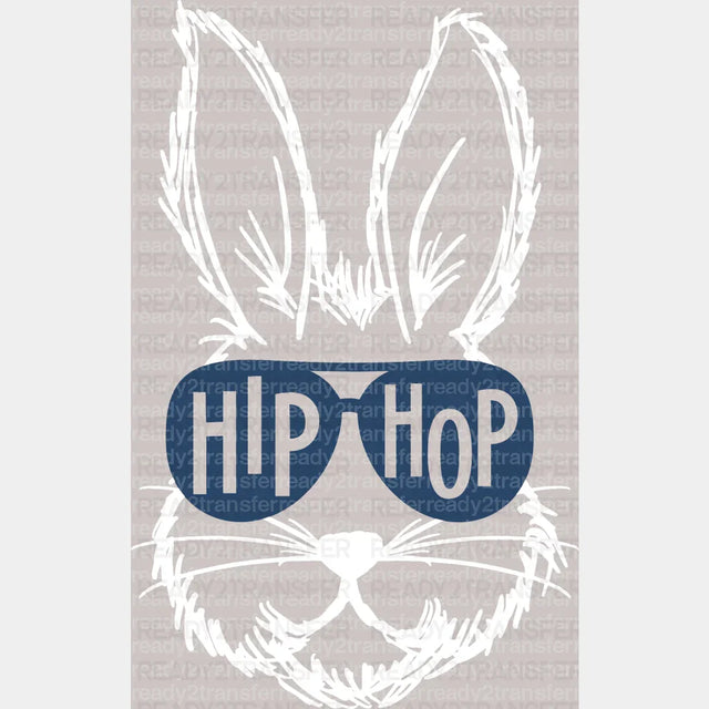 Hip Hop Bunny Easter DTF Heat Transfer, Easter Design - ready2transfer