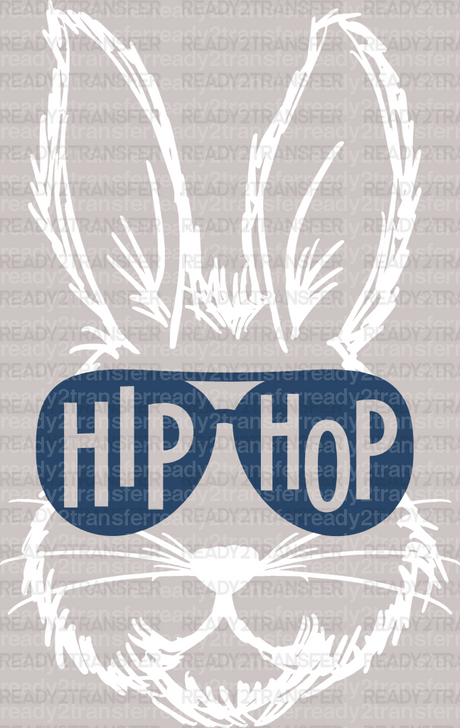 Hip Hop Bunny Easter DTF Heat Transfer, Easter Design - ready2transfer