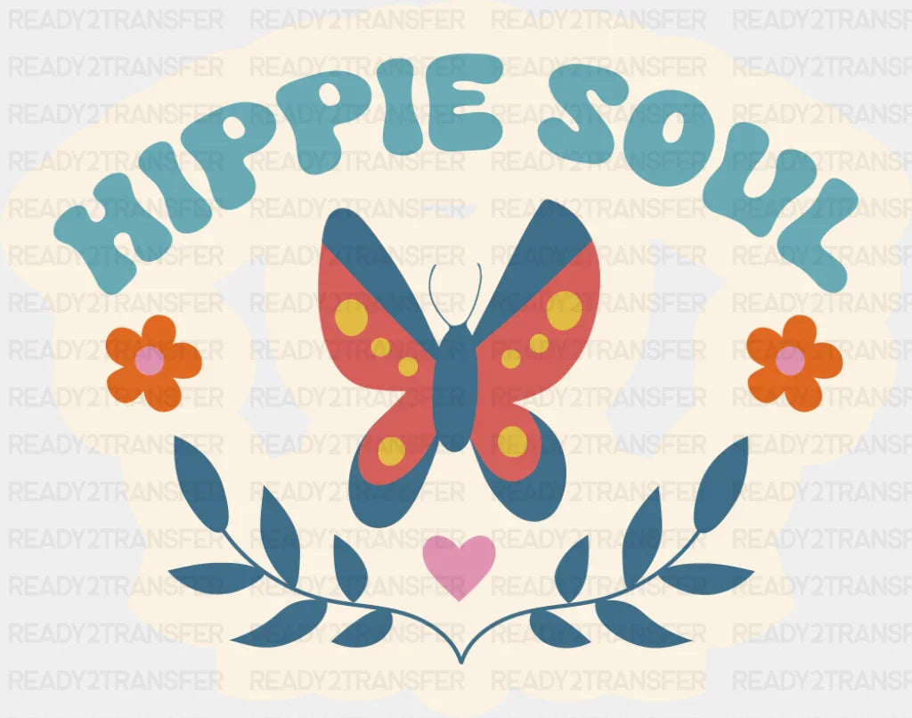 Hippie Soul Butterfly - Minimal UV Sticker Permanent UV DTF Decal
