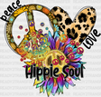 Hippie Soul Spotted Heart DTF Transfer - ready2transfer