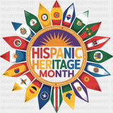 Hispanic Heritage Month Flags - Hispanic Heritage Month DTF Transfer