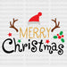 Ho Merry Christmas DTF Transfer ready2transfer Black