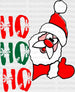 HO HO x Santa Claus DTF Transfer ready2transfer Lined