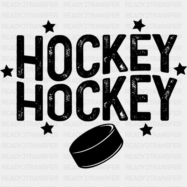 Hockey B&W - Hockey DTF Transfers