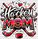 Hockey Mom - Hockey DTF heat transfer ready2transfer Red
