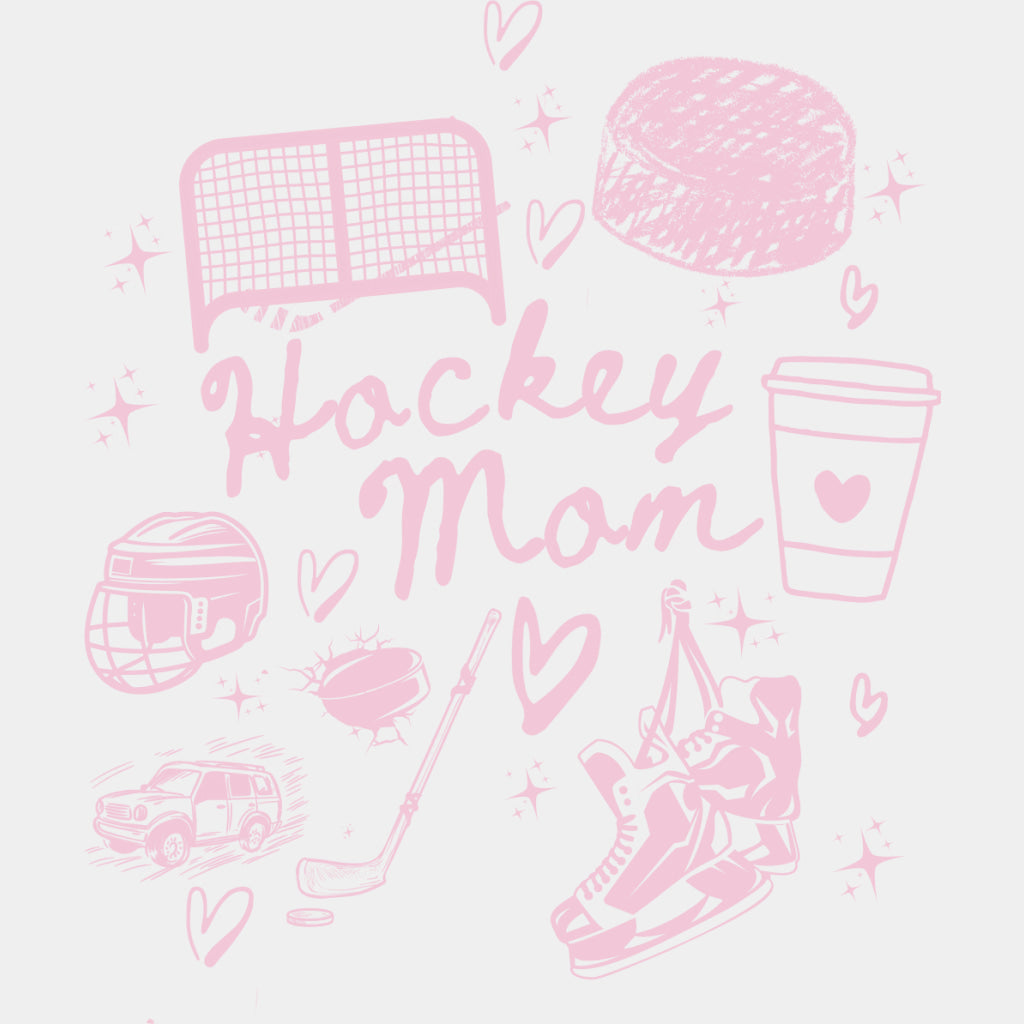 Hockey Mom - Hockey DTF Transfers ready2transfer Pink Color Design (See Imaging)
