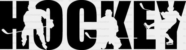 Hockey Player Silhouette - Hockey DTF Heat Transfer
