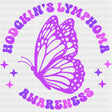 Hodgkin’s Lymphoma Awareness Butterfly - Hodgkin’s Lymphoma Cancer DTF Transfers - Adult Unisex - S & M (10’’) / Dark
