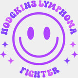 Hodgkin's Lymphoma Fighter, Black, White & Purple - Lymphoma DTF Transfers ready2transfer Purple Color Design (See Imaging)