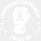 Hodgkin's Lymphoma Fighter Boxing Gloves, Black, White & Purple - Lymphoma DTF Transfers ready2transfer Light Color Design (See Imaging)