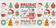 Holiday Hot Chocolate - Christmas Cup Wrap Uv Sticker Permanent Dtf Decal