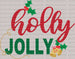 Holly Jolly Bell DTF Transfer ready2transfer Black