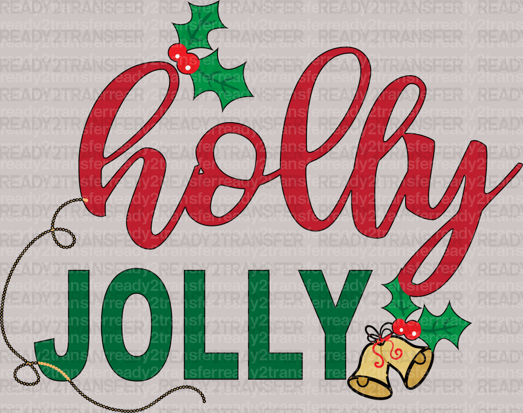 Holly Jolly Bell DTF Transfer - ready2transfer