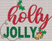 Holly Jolly Bell DTF Transfer ready2transfer Lined