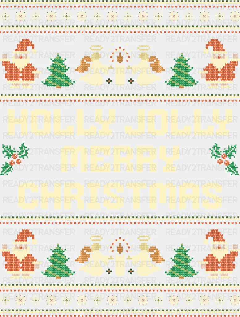 Holly Jolly Merry Christmas - Christmas DTF Transfer
