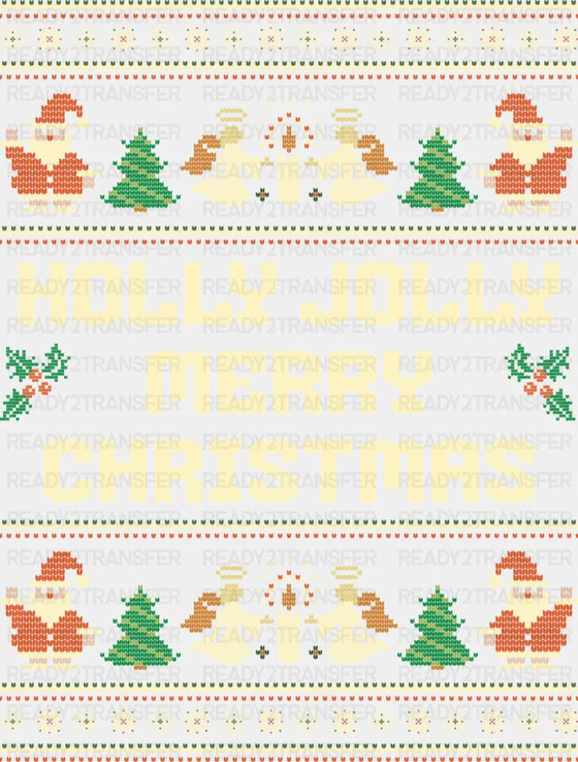 Holly Jolly Merry Christmas - Christmas DTF Transfer
