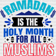 Holy Month For All Muslims - Muslim Dtf Transfer Adult Unisex S & M (10’’) / Dark Color Design