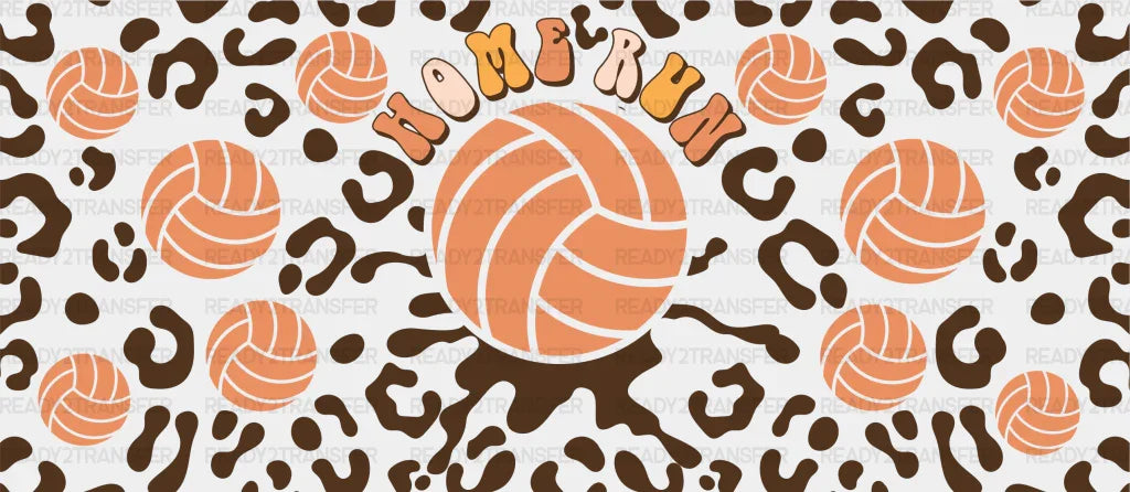 Home Run Volleyball - Cup Wrap Uv Sticker Permanent Dtf Decal