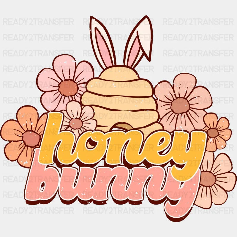 Honey Bunny Easter Dtf Heat Transfer Design