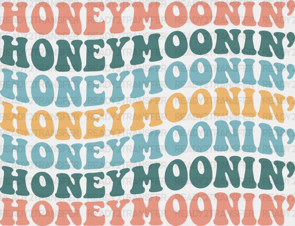 Honeymoonin' Colorful Design - Honeymoon Iron On DTF Transfer