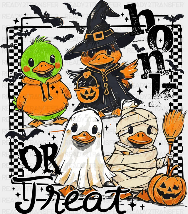 Honk Or Treat Goslings - Halloween DTF Transfer ready2transfer Dark Color Design (See Imaging)