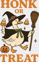 Honk Or Treat Witch Goose - Halloween DTF Transfer ready2transfer