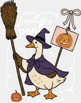 Honkus Ponkus B&W - Halloween DTF Transfer ready2transfer Light Color Design (See Imaging)