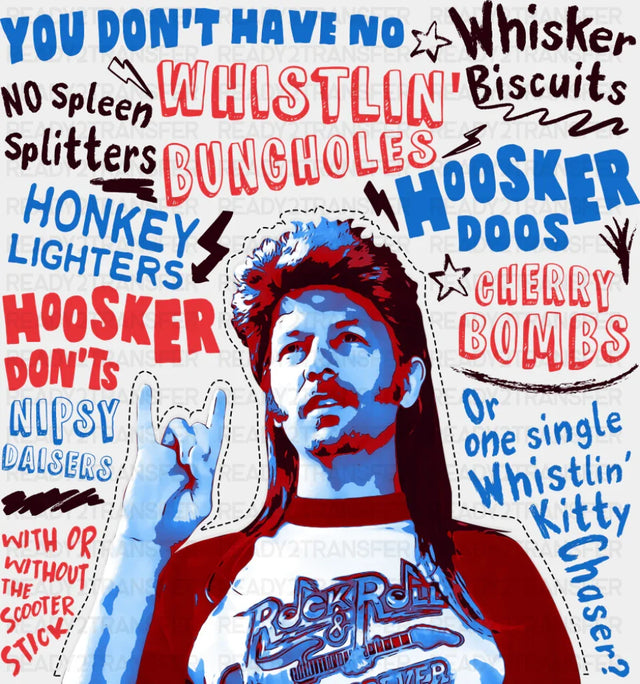 Hoosker Doos Hoosker Don’ts - 4th Of July DTF Transfer Adult Unisex - S & M (10’’) / Dark Color Design (See Imaging)