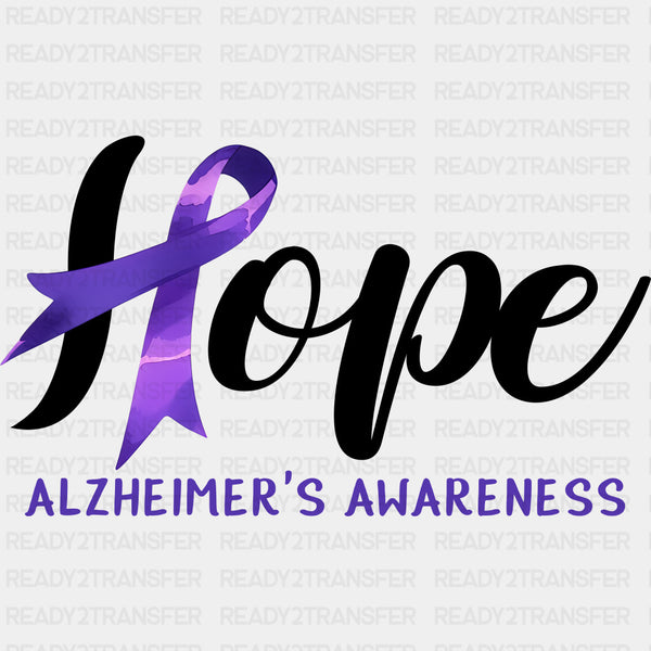 Hope Alzheimer's Awareness - Alzheimer's Awareness DTF Transfer