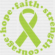 Hope Faith Strength Courage - Lymphoma DTF Transfers