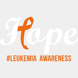 Hope Leukemia Awareness - Leukemia DTF Transfers - Adult Unisex - S & M (10’’) / Light Color Design (See Imaging)