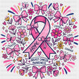 Hope Ribbons - Breast Cancer DTF Transfers - Adult Unisex - S & M (10’’) / Dark Color Design (See Imaging)