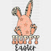 Hoppy Easter Design Easter DTF Transfer ready2transfer Black