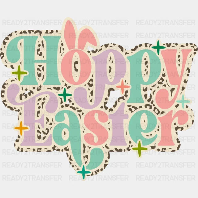 Hoppy Easter Dtf Heat Transfer Design