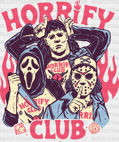 Horrify Club - Halloween Iron On Dtf Transfer