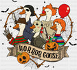 Horror Goose Heart Frame - Halloween DTF Transfer ready2transfer