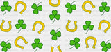 Horseshoe And Clovers - St Patrick Cup Wrap Uv Sticker Permanent Dtf Decal