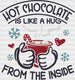 Hot Chocolate Is Like A Hug From The Inside DTF Transfer ready2transfer Black