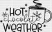 Hot Chocolate Weather DTF Transfer ready2transfer Black