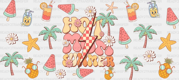 Hot Mom Summer - Summer Cup Wrap UV Sticker Permanent UV DTF Decal