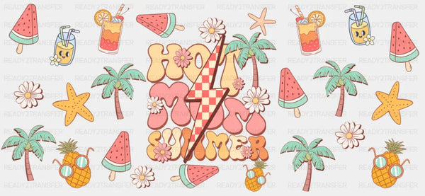 Hot Mom Summer - Summer Cup Wrap UV Sticker Permanent UV DTF Decal