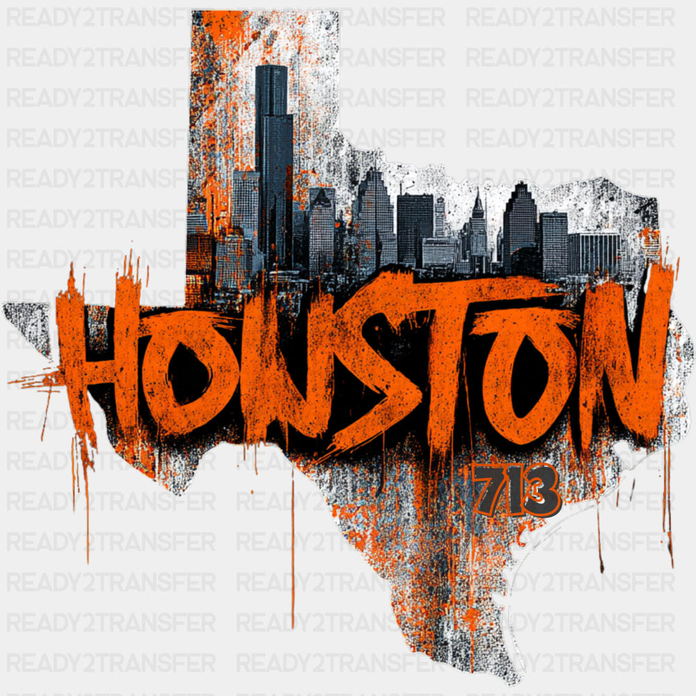 Houston 713 - States & Cities DTF Transfers ready2transfer