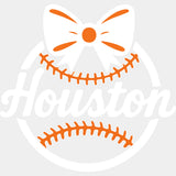 Houston Baseball, Ribbon - States & Cities DTF Transfers ready2transfer Light Color Design (See Imaging)