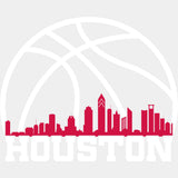 Houston Basketball Red City - States & Cities DTF Transfers ready2transfer Light Color Design (See Imaging)