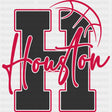 Houston Basketball Red - States & Cities DTF Transfers ready2transfer Dark Color Design (See Imaging)
