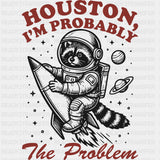 Houston I'm Probably The Problem - States & Cities DTF Transfers ready2transfer Dark Color Design (See Imaging)