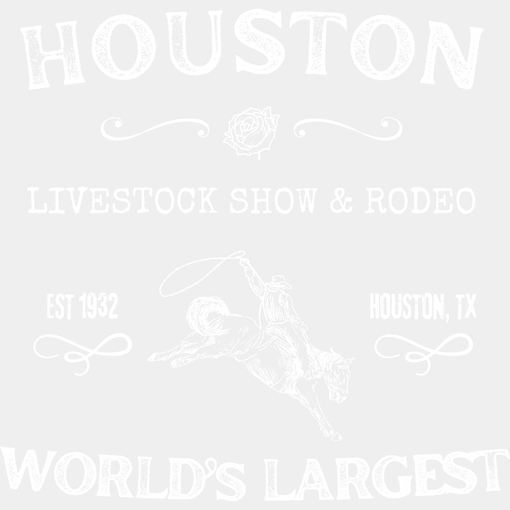 Houston Livestock Show & Rodeo - States & Cities DTF Transfers ready2transfer Light Color Design (See Imaging)