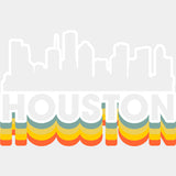 Houston Silhouette - States & Cities DTF Transfers ready2transfer Light Color Design (See Imaging)