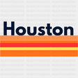 Houston Stripes - States & Cities DTF Transfers ready2transfer Dark Color Design (See Imaging)