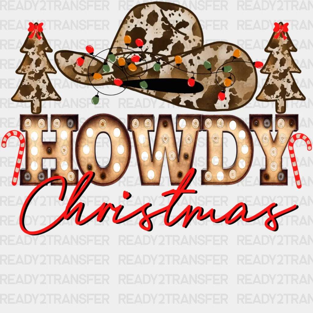 Howdy Christmas Dtf Transfer